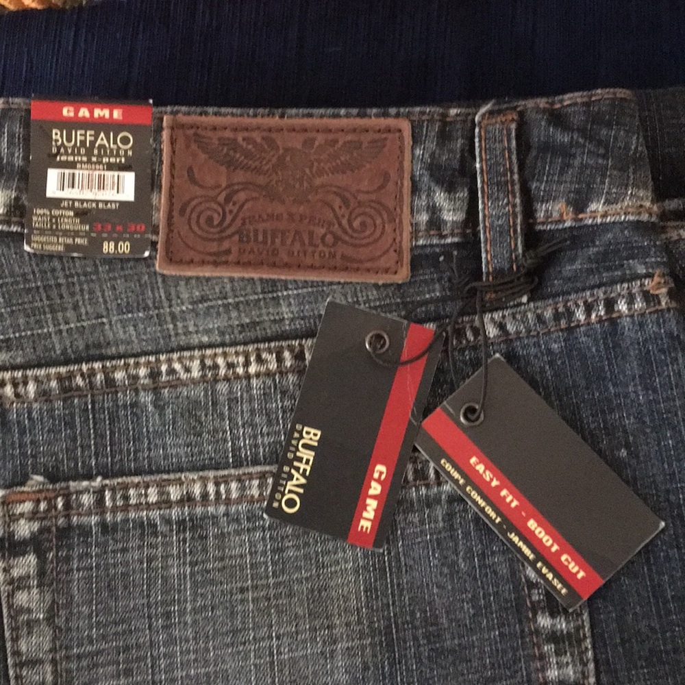 NWT - buffalo jeans - dark blue/grey denim.
